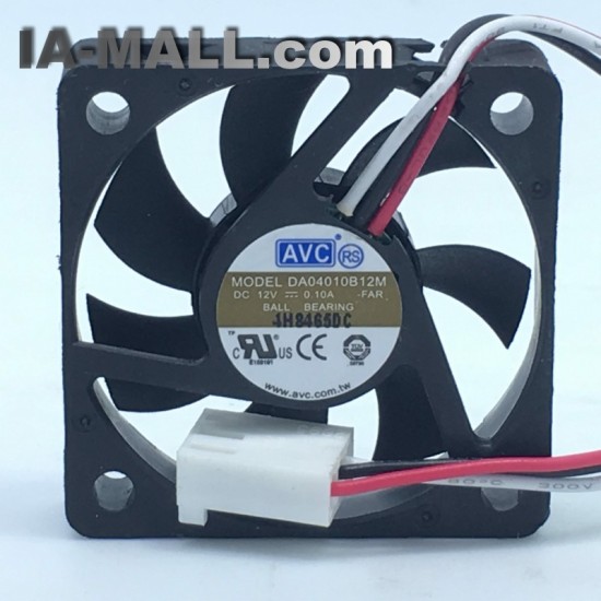 AVC DA04010B12M DC12V 0.1A 4cm 3-wires Server Cooling Fan