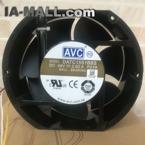 AVC DATC1551B8S 48V 2.62A  double ball bearing PWM 4-wires cooling fan