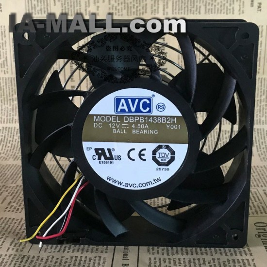 AVC DBPB1438B2H DC12V 4.50A ball bearing PWM cooling fan