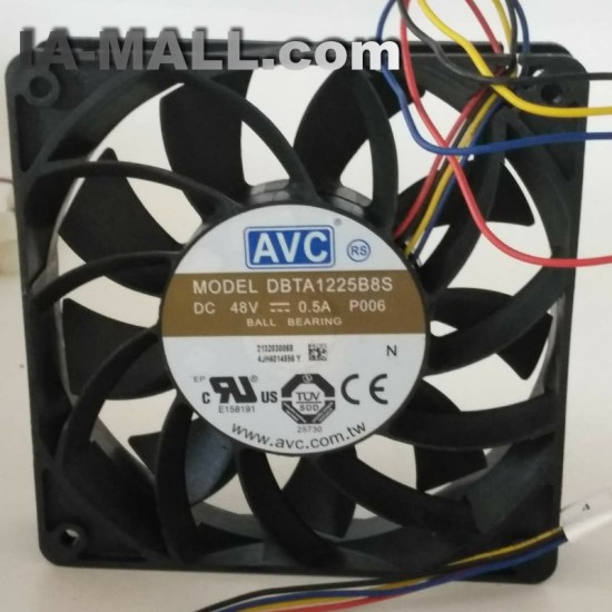 AVC DBTA1225B8S P006 DC48V 0.5A 4-wire 120x120x25mm Cooling Fan