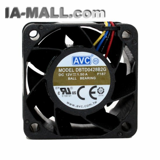 AVC DBTD0428B2G DC12V 1.50A 4-wires  server inverter cooling fan