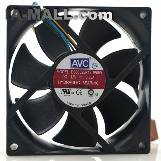 AVC DS08025R12UP059 12V 0.35A 8CM 4-wires PWM cooling fan