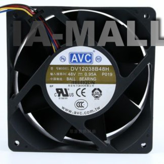 AVC DV12038B48H DC48V 0.95A 12CM industrial inverter cooling fan