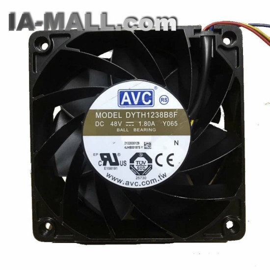 AVC DYTH1238B8F DC48V 1.80A Y082 120*120*38MM  4-wire server industrial cooling fan