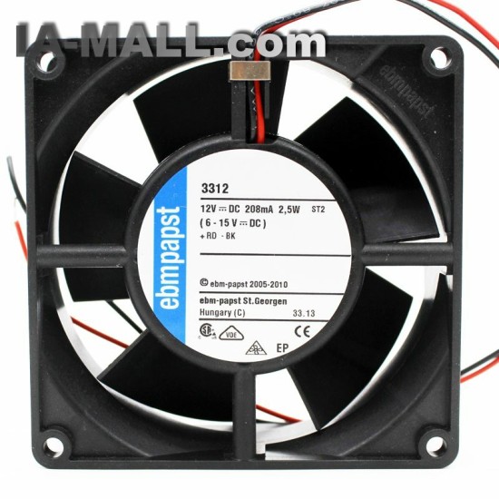 Ebmpapst 3312 2.4w 9232 dc12v cooling fan