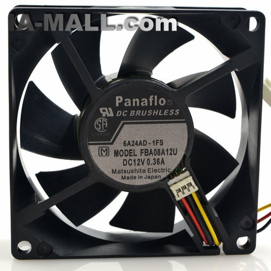 Panaflo FBA08A12U DC 12V 0.36A large volume air cooling fan