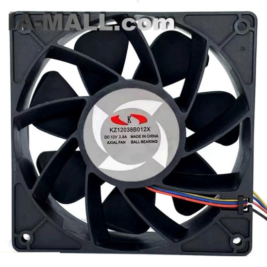 KZ12038B012X K DC12V 2.8A 4-Wires  Cooling Fan