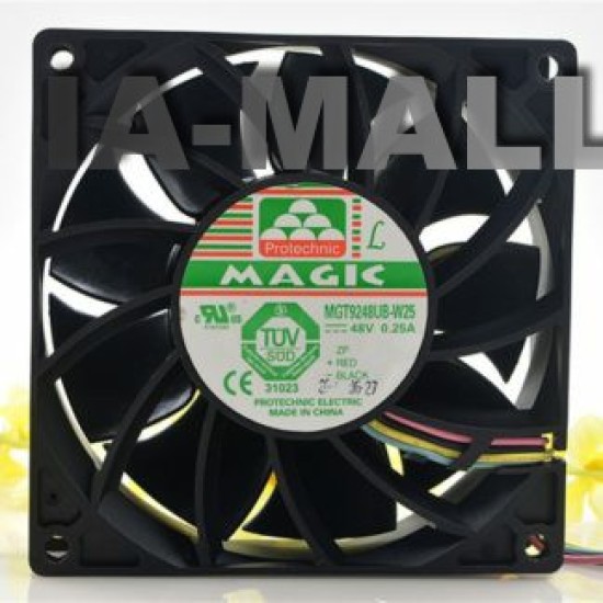 Magic MGT9248UB-W25 48V 0.25A 4-wire pressurized chassis cooling fan