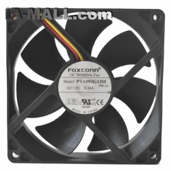 Foxconn PVA092G12M DC 12V 0.24A 3-wire cooling fan