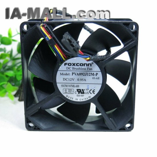 FOXCONN PVA092J12M-P 03-AE DC12V 0.95A 90x90x32mm Server Cooling Fan