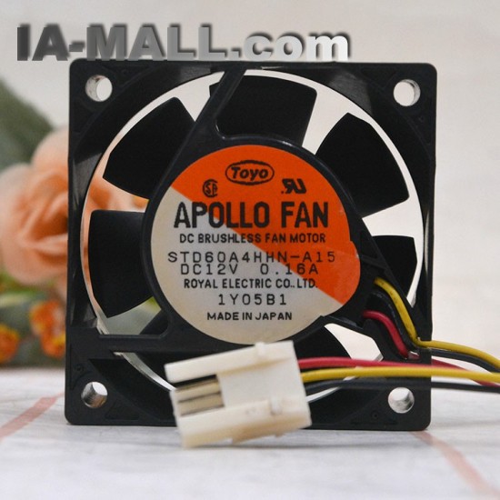 TOYO APOLLO FAN STD60A4HHN-A15 12V 0.16A 6025 6CM cooling fan