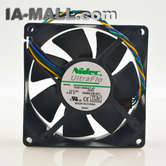 Nidec T92E12BMA7-07 DC 12V 0.66A axial pwm cooling fan