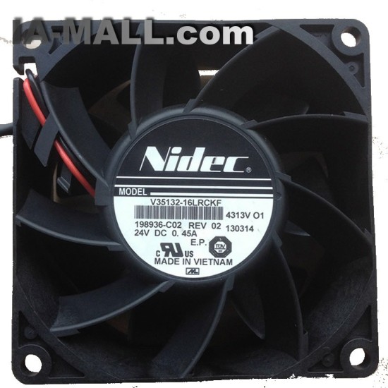 Nidec V35132-16LRCKF DC24V 0.45A 2-wire Cooling Fan